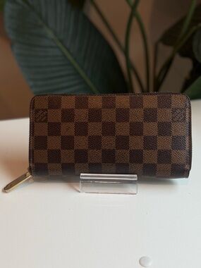Louis Vuitton ‘Zippy Wallet in Damier Ebene’